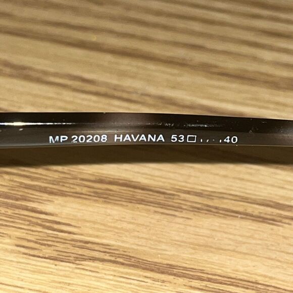MP20208 HAVANA Square Full Rim brown Eyeglasses Frames 53-17-140 - Picture 4 of 5